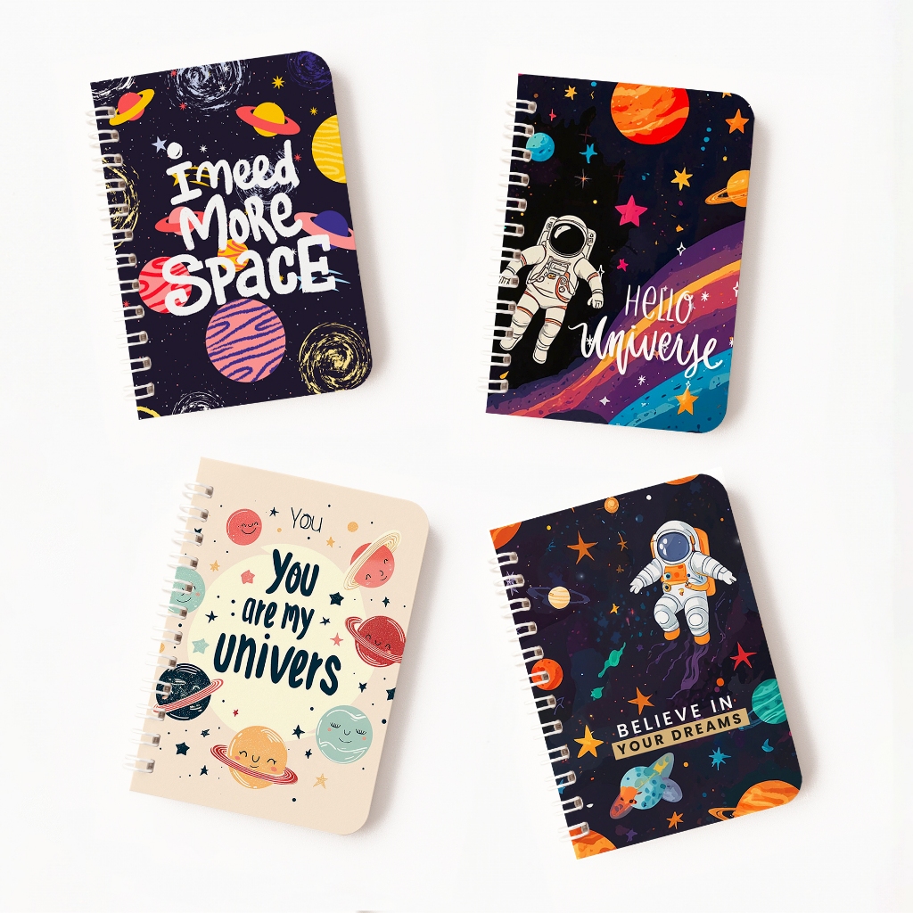 

Bukuqu Notebook Mini A7 Spiral #planets Notebook, Buku catatan kecil, buku tulis pocket