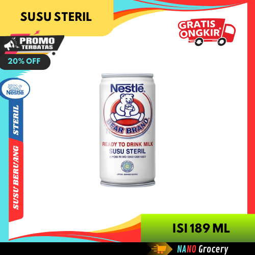 

Susu Beruang Steril Bear Brand Isi 189 ml | Susu Kaleng Steril