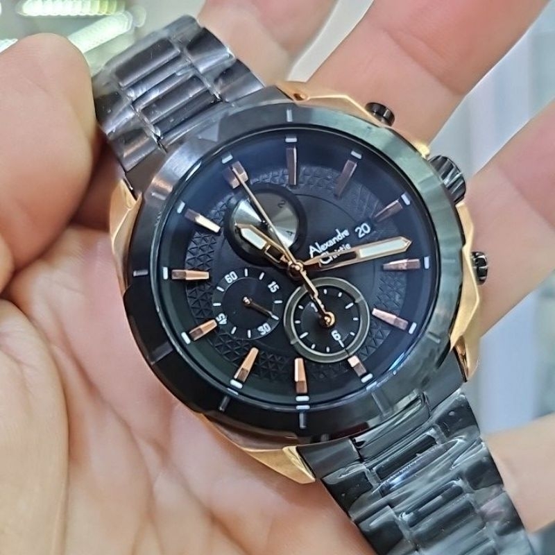 jam tangan pria sport ALEXANDRE CHRISTIE 6596 MCBBRBA