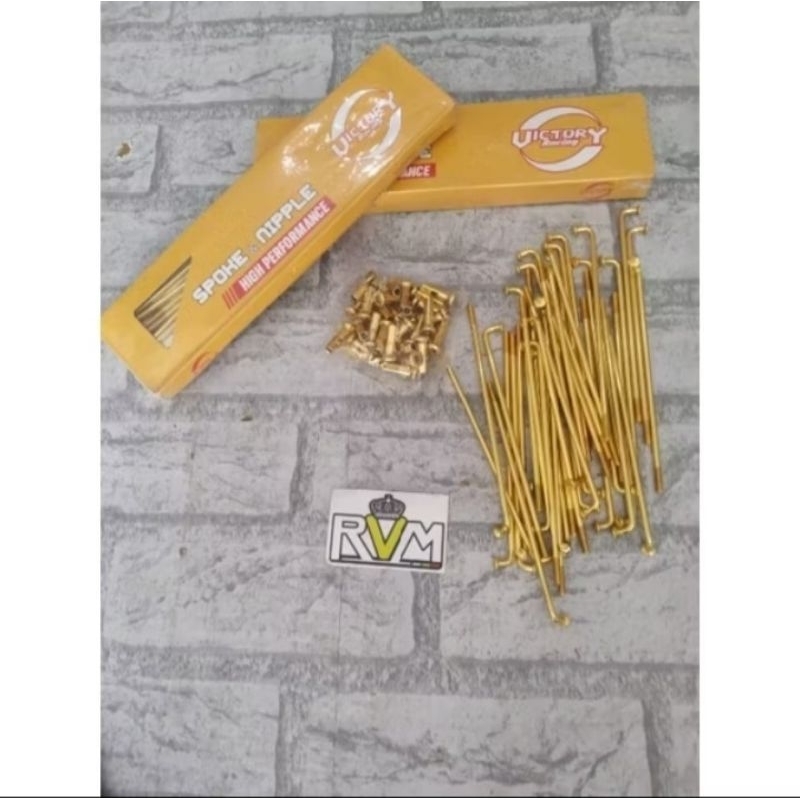 Ruji / Jari Jari Motor Depan & Belakang Gold Victory Racing Jupiter/Vega|NewVegaR|Jupiter/VegaNew|Vi