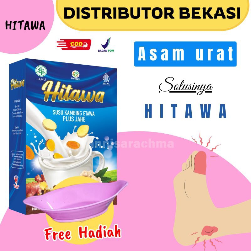 

[BISA COD + GARANSI] HITAWA 1 BOX @200GR | SOLUSI ASAM URAT