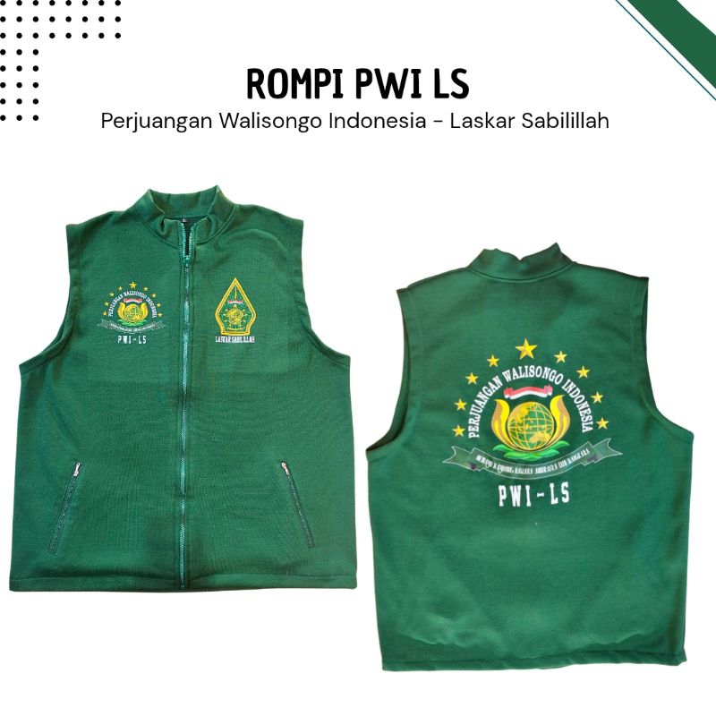 ROMPI - ROMPI PRIA - ROMPI PWI LS BAHAN KATUN FLEECE PREMIUM WARNA HIJAU