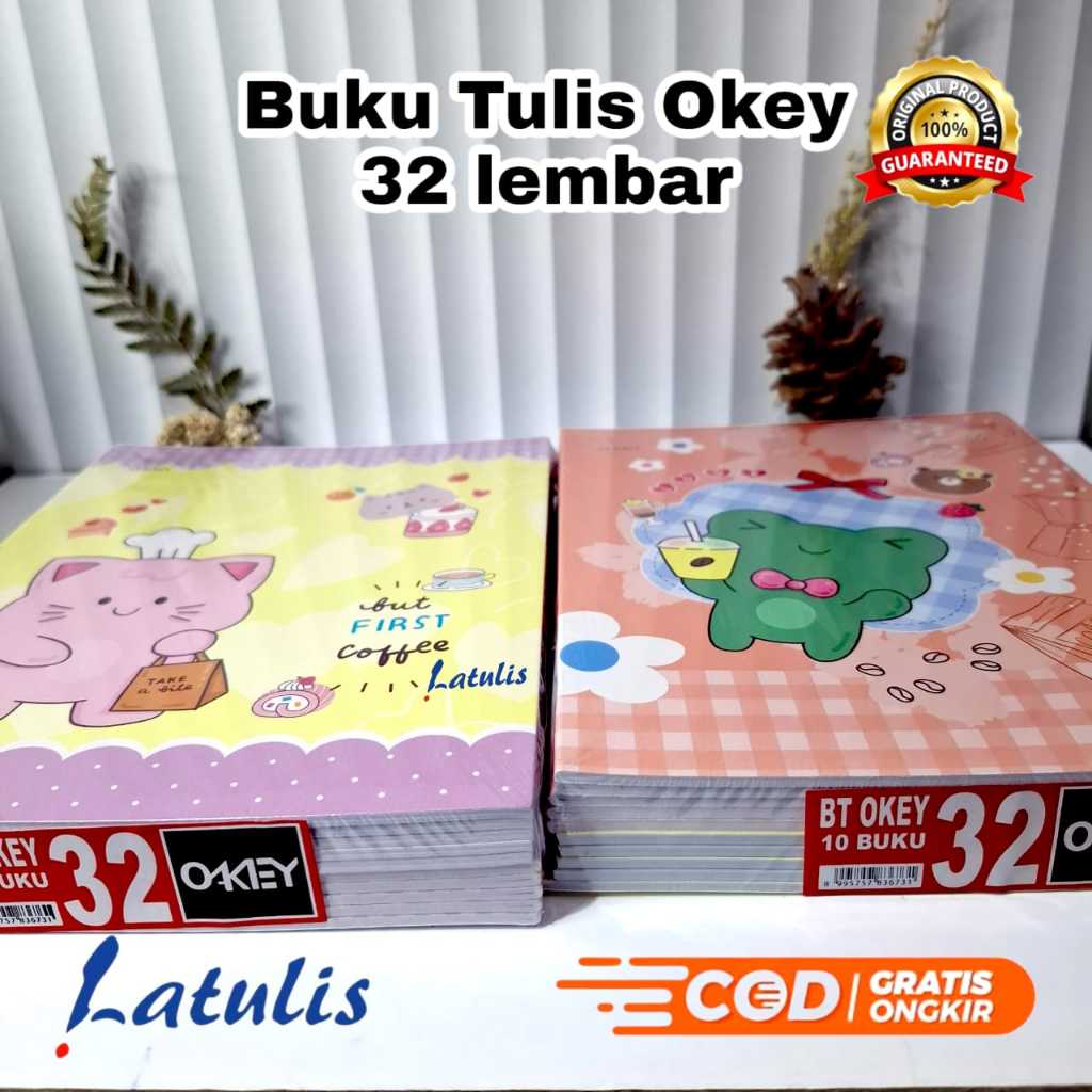 

Buku Tulis Okey 38 Lembar 1 Pak / Buku Tulis 32 Lembar 1 Pack