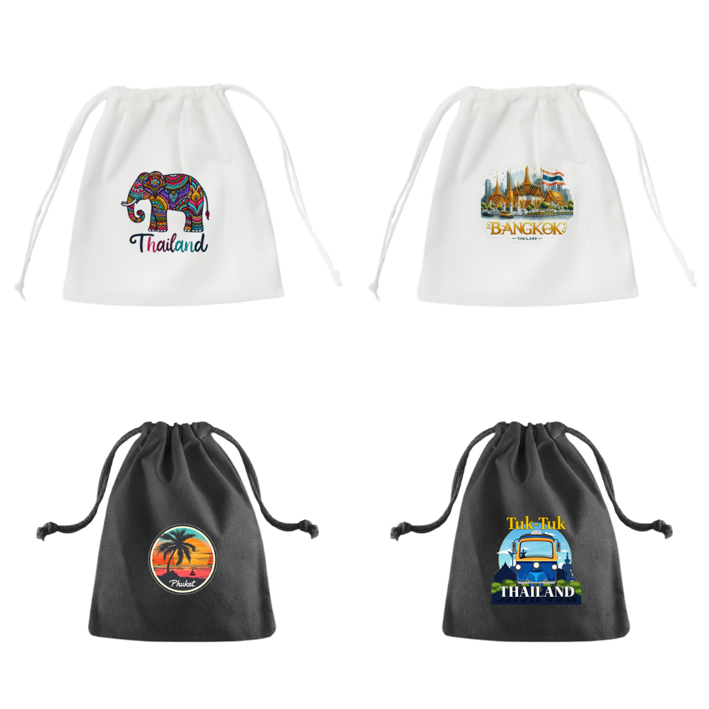 

Tas Pouch Bag Kecil Goodiebag Oleh Oleh Souvenir Thailand Bangkok Phuket Pattaya Goodie Bag