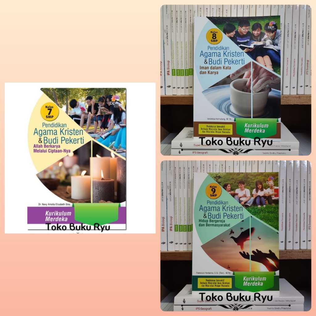 Buku Pendidikan Agama Kristen Kelas 7 8 9 SMP Kurikulum Merdeka BPK Gunung Mulia