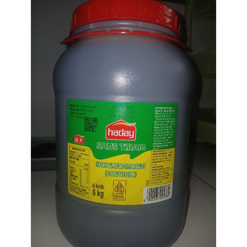 

haday saos tiram 6 kilogram