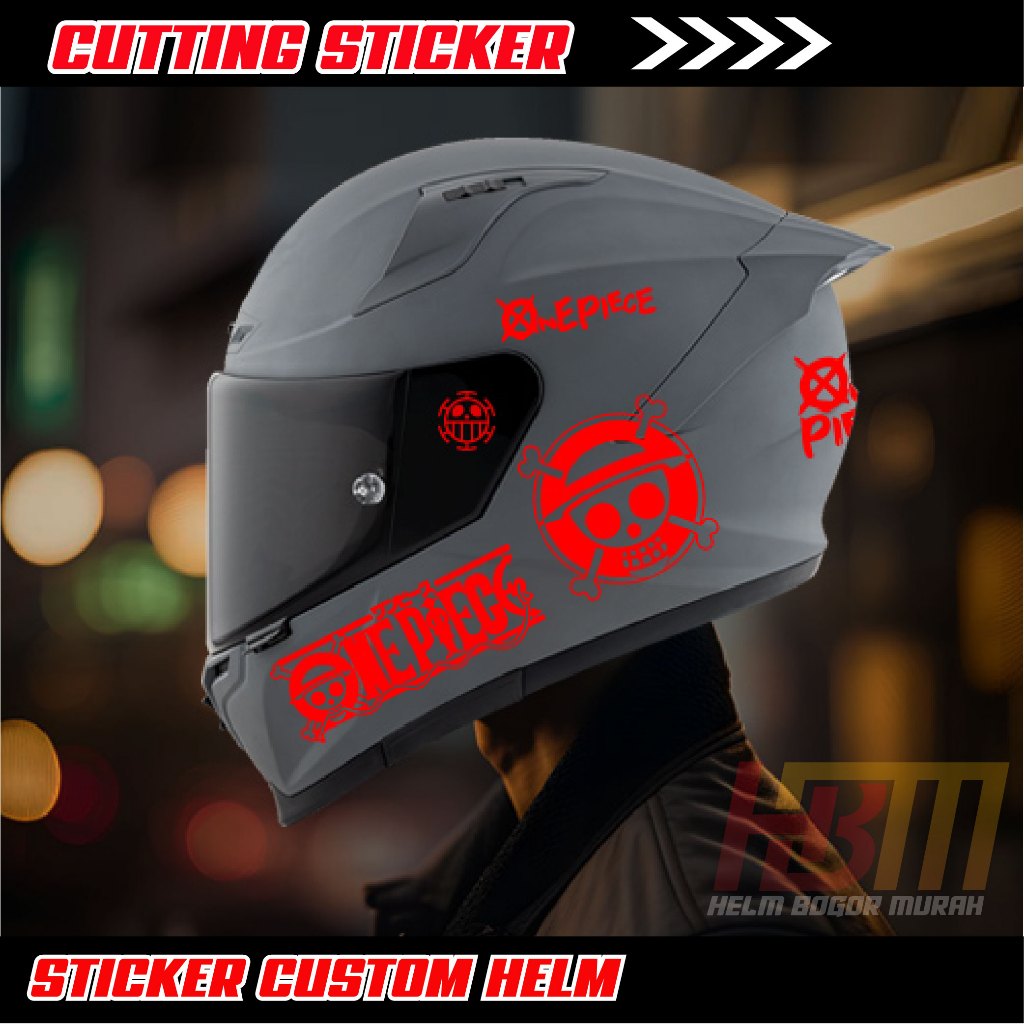 Sticker Cutting Helm One Piece/ Sticker Helmet