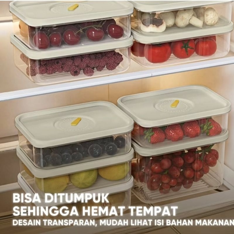 Kotak penyimpanan makanan Dengan Penanda Waktu BB121/122/123/124