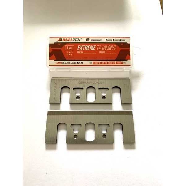 BULL Mata Pisau Serut Pasah Wilah Ketam Sugu Kayu TCX TCT Planer Blade N1900B 82mm