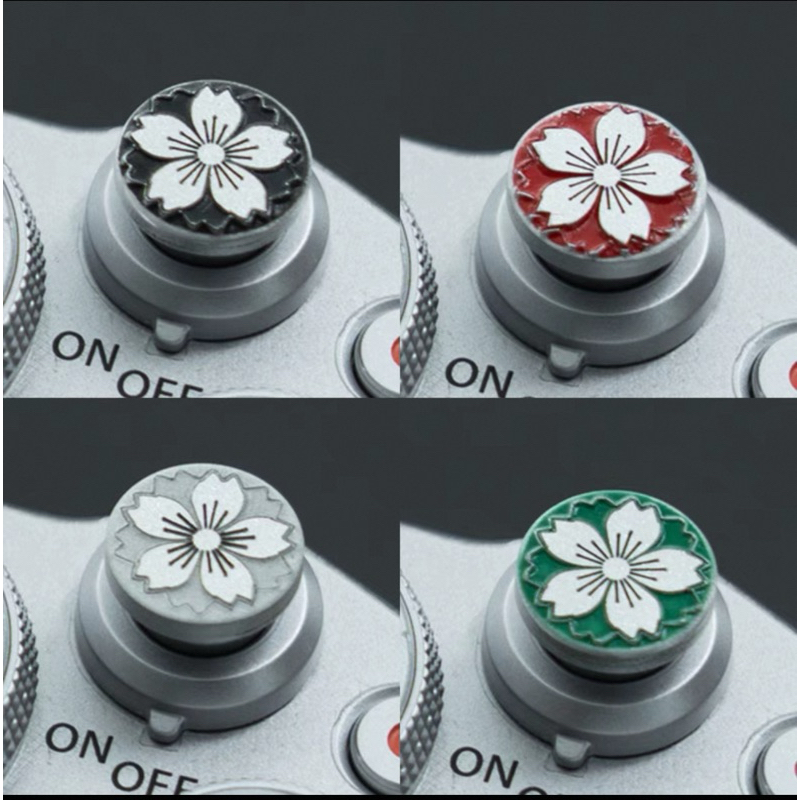 Tombol shutter release button premium motif SAKURA kamera fujifilm leica dll