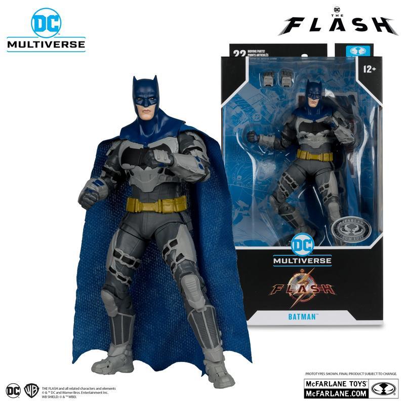 Mcfarlane Toys DC Multiverse - Batman (The Flash Movie) Blue/Grey Suit Action Figure Toy And Hobby C