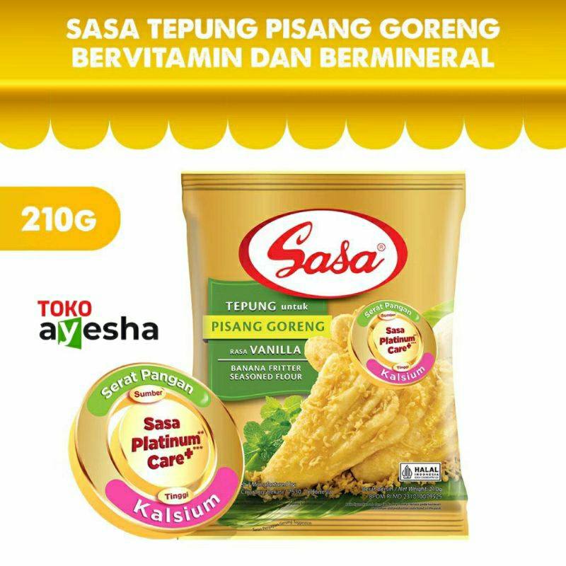 

Sasa Tepung Pisang Goreng 210 gr