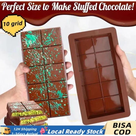 Cetakan coklat batang / Cetakan permen Kue Coklat silikon DUBAi / Pencetak coklat batang size BESAR