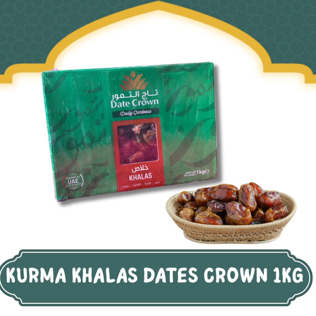 

OLEH OLEH HAJI DAN UMROH 1KG KURMA KHALAS DATES CROWN I KURMA KHALAS PREMIUM SAUDI I KURMA KHOLAS