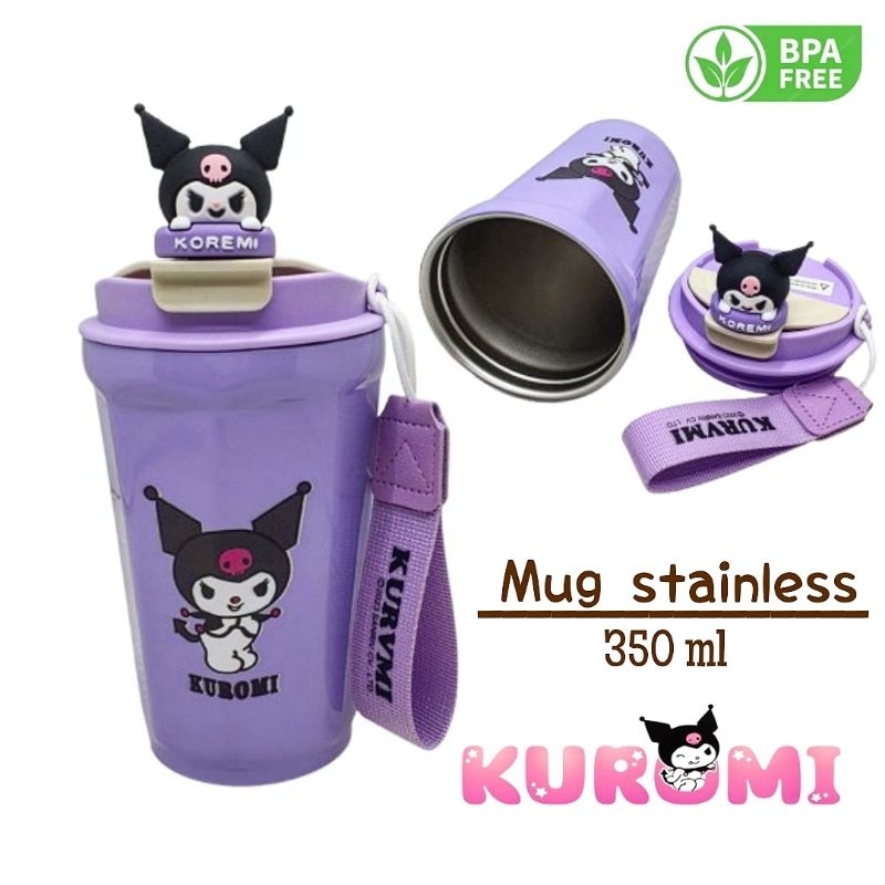 gelas tumbler kuromi stainless