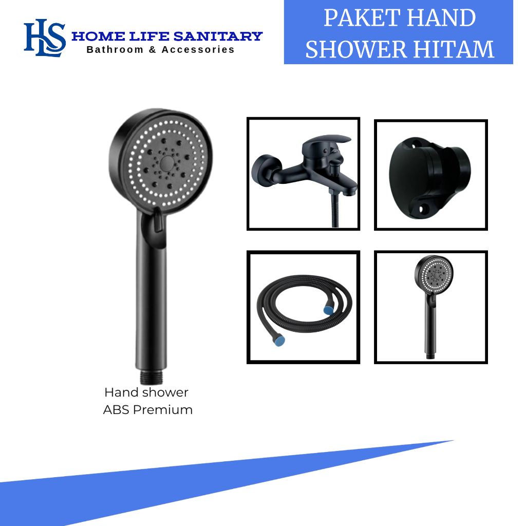 SHOWER MANDI PAKET PANAS DINGIN/SHOWER HITAM / SHOWER KAMAR MANDI