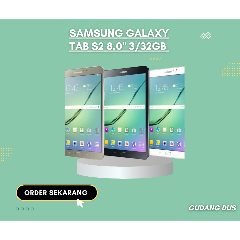 Samsung Galaxy Tab S2 8.0" 3/32GB Second Gudangnya Tab Samsung Terlengkap -Gudang Dus HP