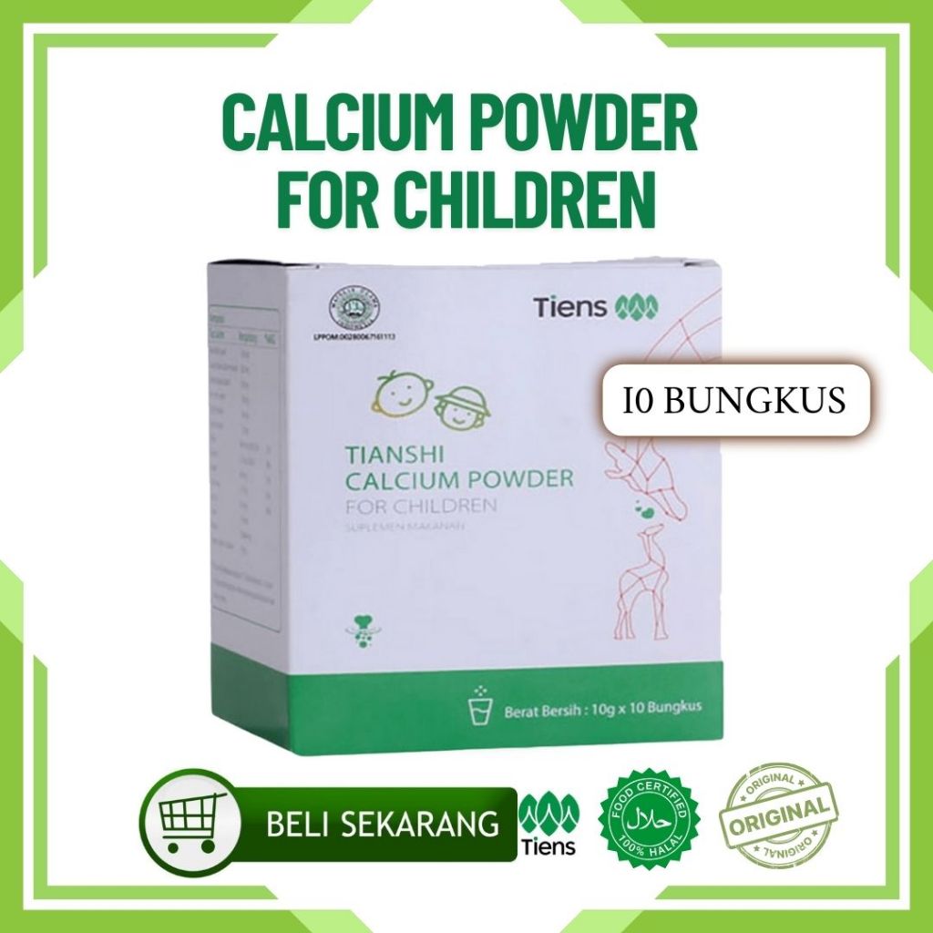 CALCIUM POWDER FOR CHILDREN / KALSIUM ANAK / KALSIUM PENUNJANGAN PERKEMBANGAN ANAK