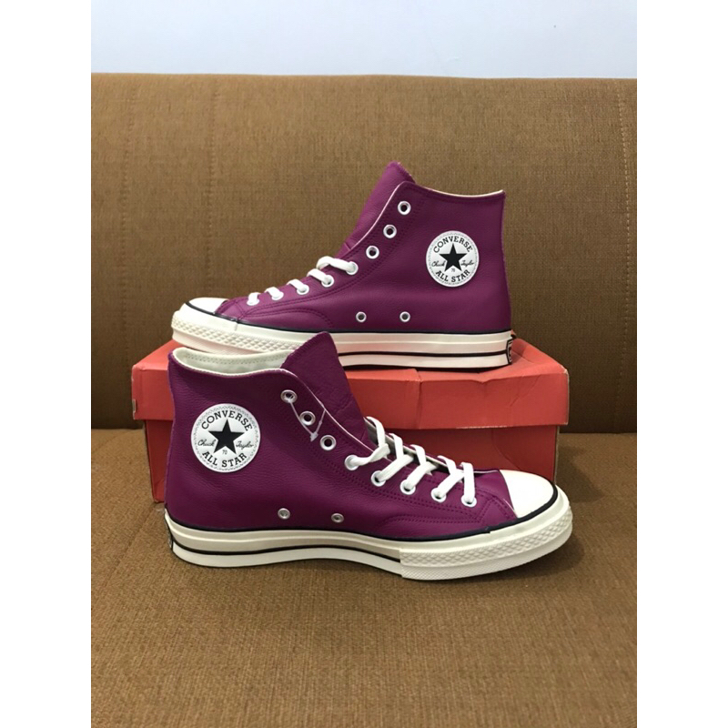 RARE and LIMITED CONVERSE   CONVERSE 70s Rose Maroon Violet Leather (seasonal)