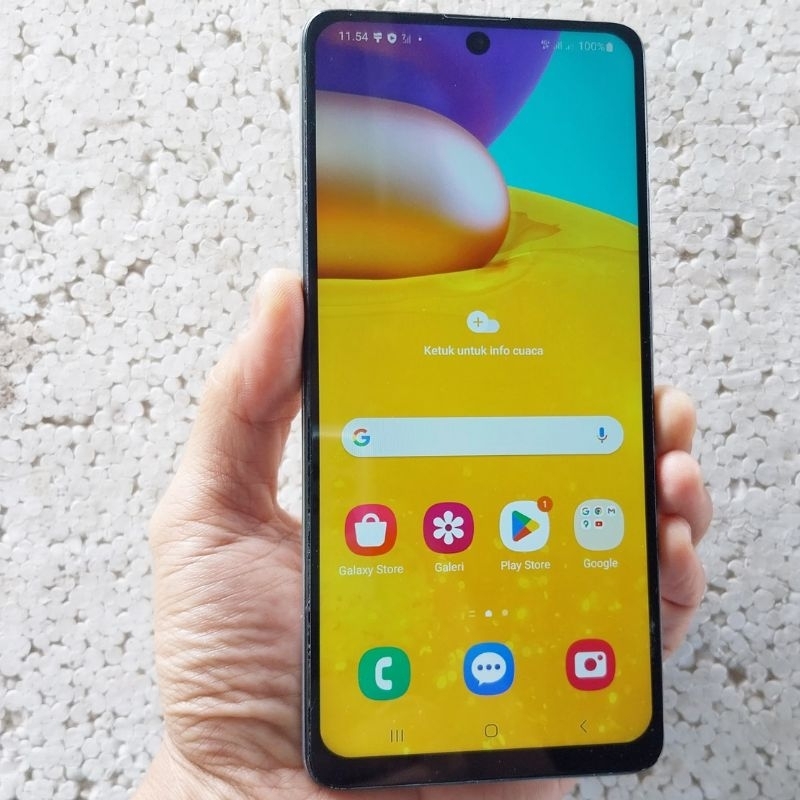 Handphone Hp Samsung Galaxy A71 NFC 8/128 Second Eks Resmi Sein Mulus