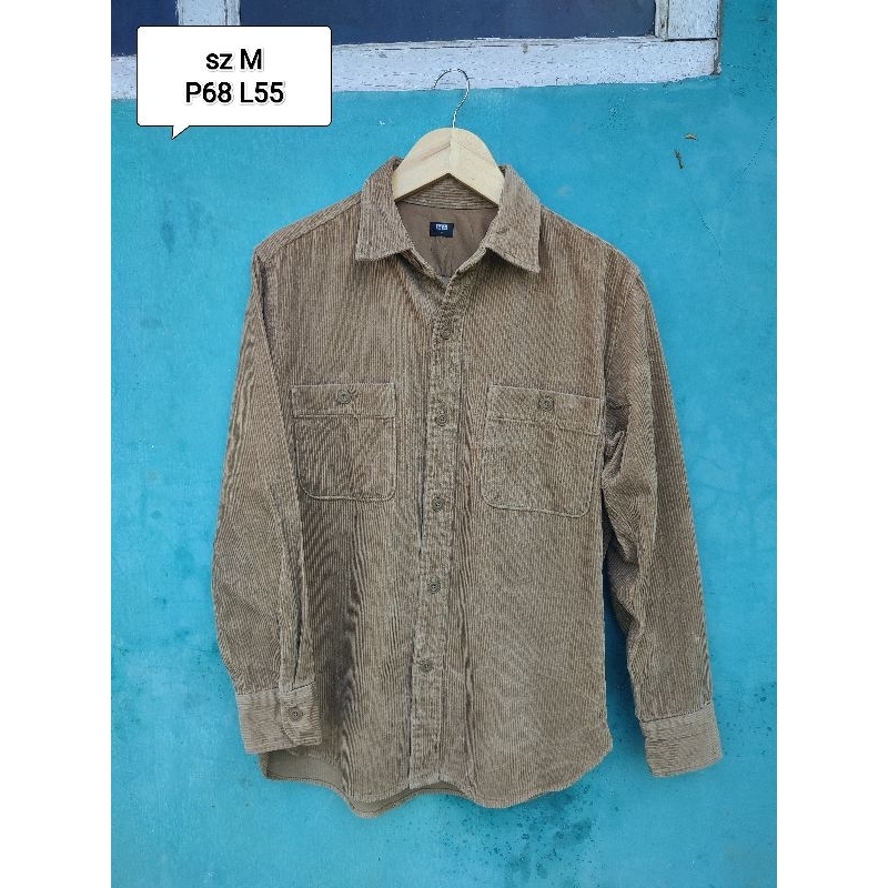 outer kemeja uniqlo Corduroy tebal work