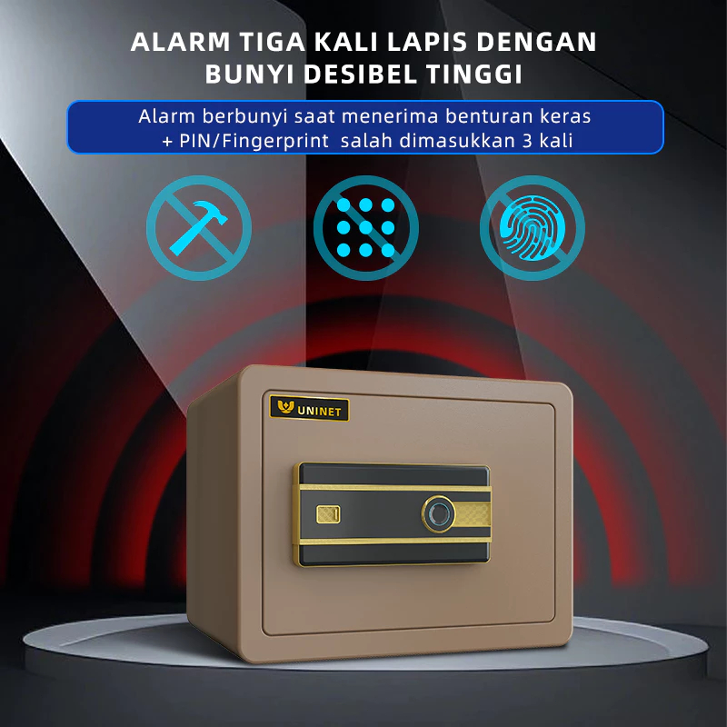Brankas/Brankas mata uang dan emas/Brankas listrik besar/Brankas dokumen/Dengan kata sandi dan sidik