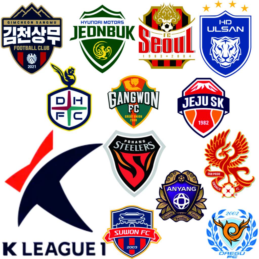 K LEAGUE 1 / LIGA KOREA SELATAN KLUB SEPAKBOLA LENGKAP PATCH BORDIR LOGO EMBLEM EMBROIDERY
