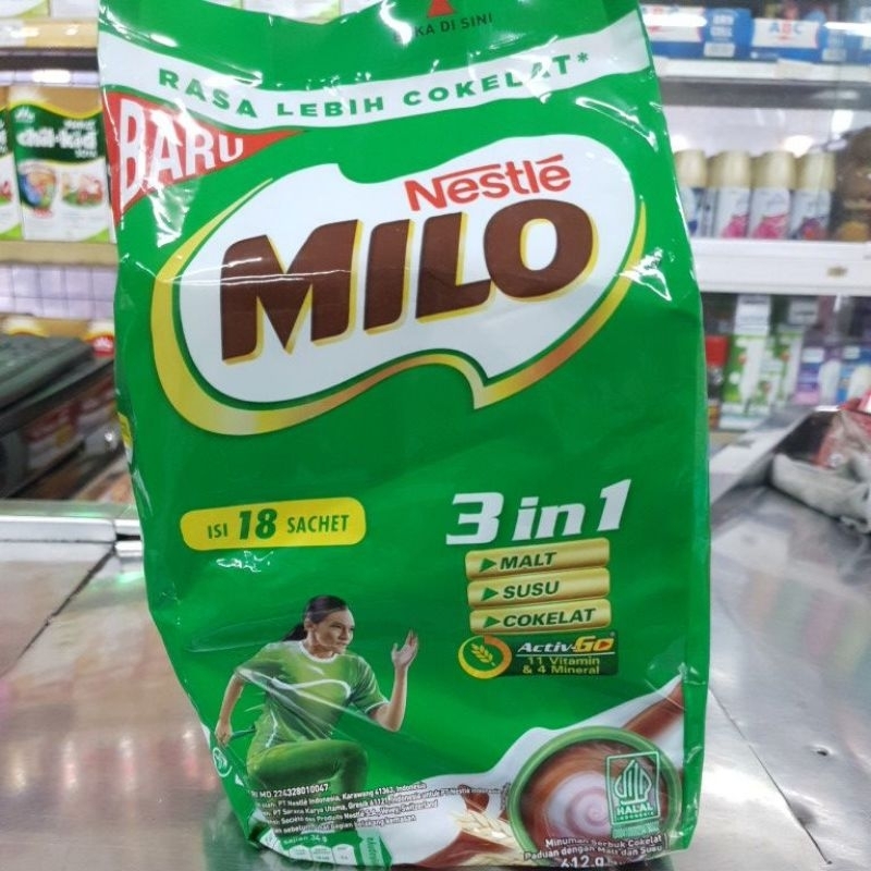 

Milo Activ-Go 3in1 Bag 630g (18 Sachet @ 35g)