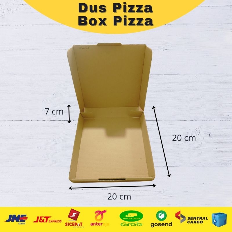 

Dus Pizza | Box Pizza diecut 20x20x7 cm | Box Diecut | Kotak Pizza
