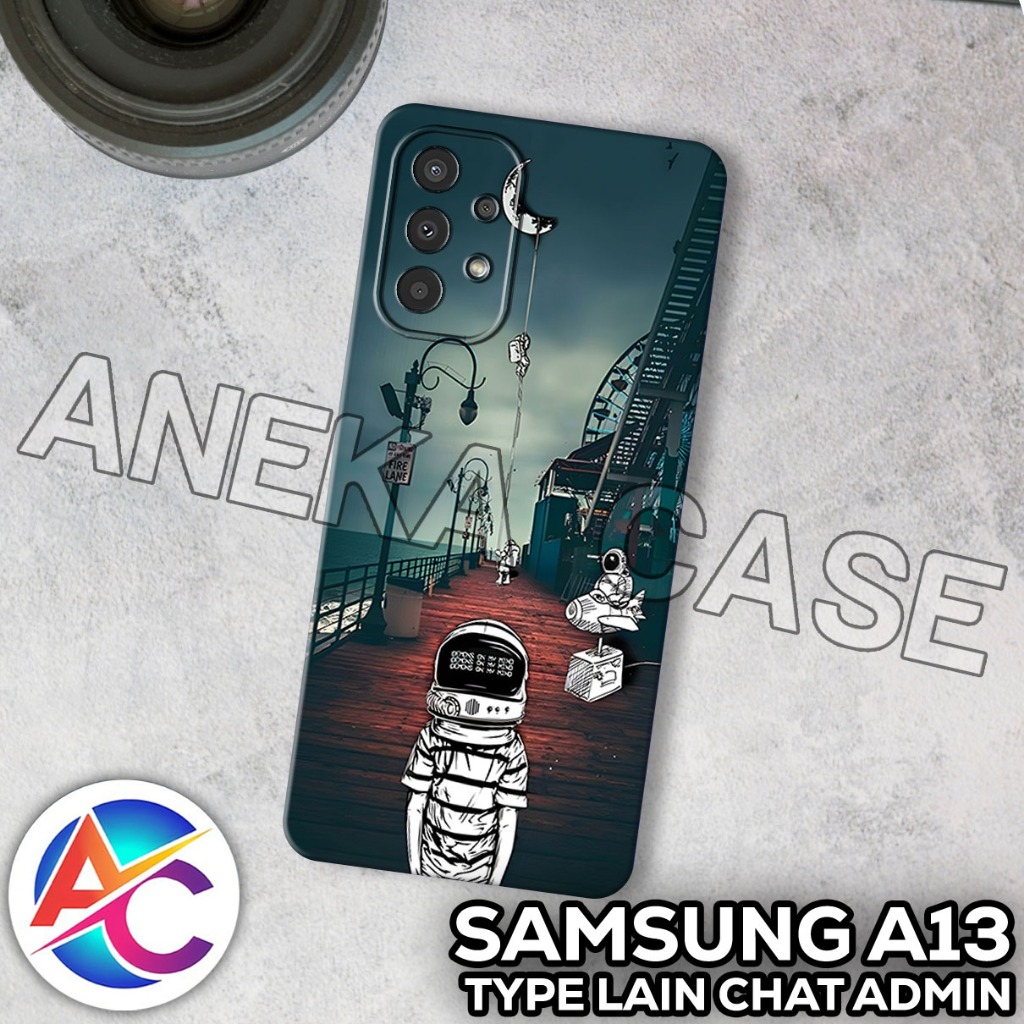 AC40/Case Samsung A13/Motif NASA/softcase Samsung A13/casing Samsung A13/silikon Samsung A13