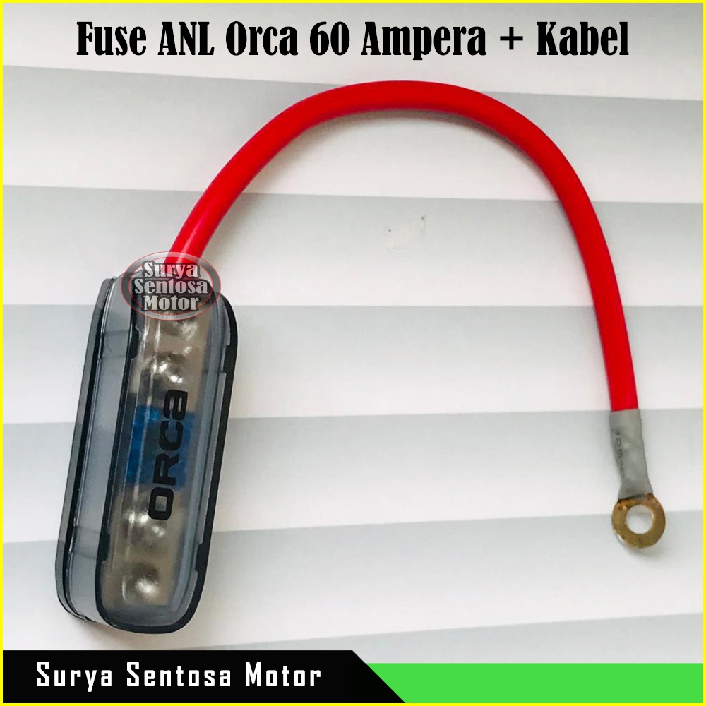 Fuse Audio Mobil Orca ANL + Kabel AWG 8 + Skun Panjang 20 Cm
