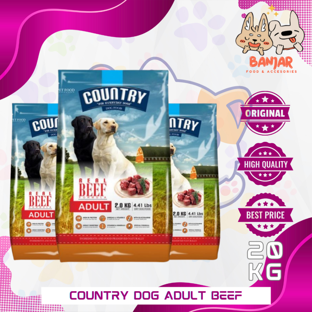 Country Dog food Adult Beef 18kg