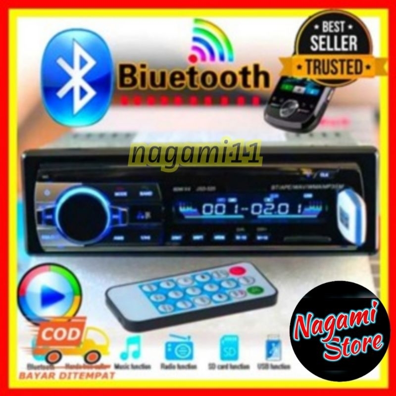 Bisa COD Tape Audio Mobil Multifungsi Bluetooth USB MP3 JSD-520 Single Din JSD-520 Audio Tape Mobil 