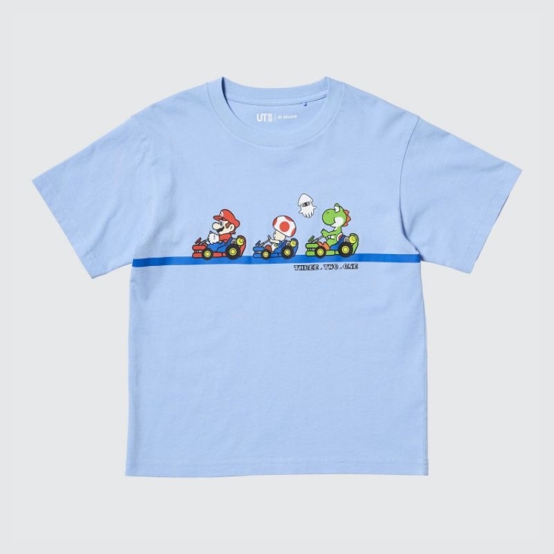 Tshirt Uniqlo x Super Mario (Three, Two, One) | UT Archive Super Mario Series Kaos Lengan Pendek - B