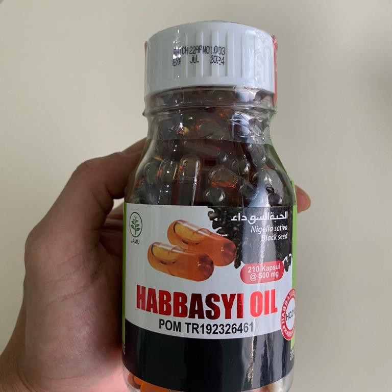 Habbatussauda Habasyi Oil HNU 210 Kapsul Original