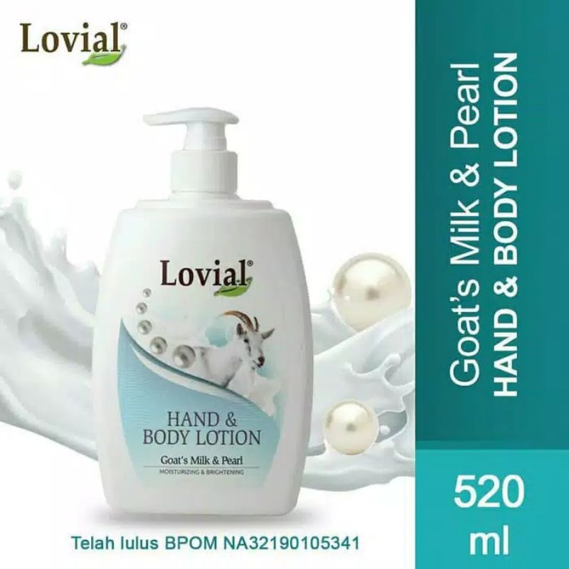 LOVIAL Goat's Milk & Pearly - Hand & Body Lotion 520 ml