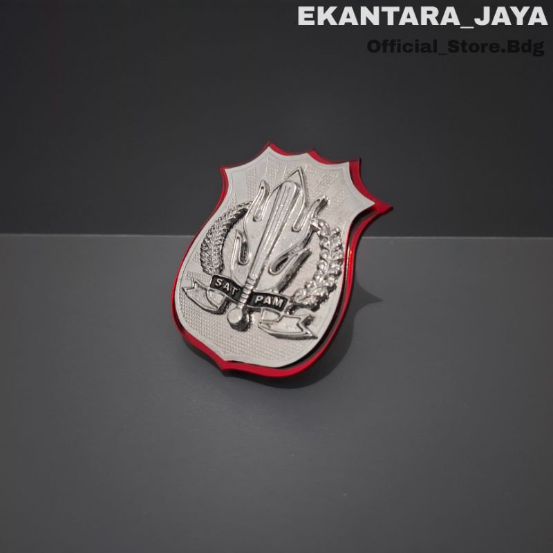 HJI Set Lengkap Atribut Security/Set Lengkap Atribut Satpam/Lencana security/Kewenangan chrome