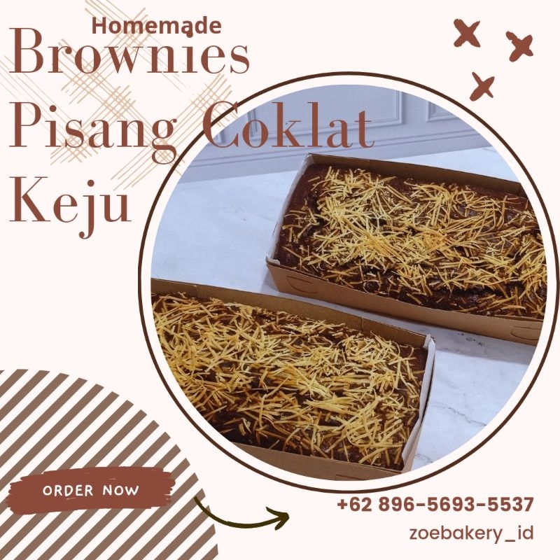 

Brownies pisang coklat keju