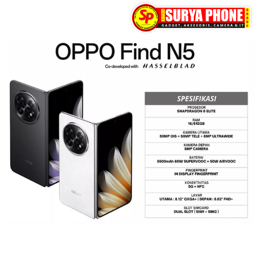 OPPO FIND N5 5G RAM 16GB I 512GB