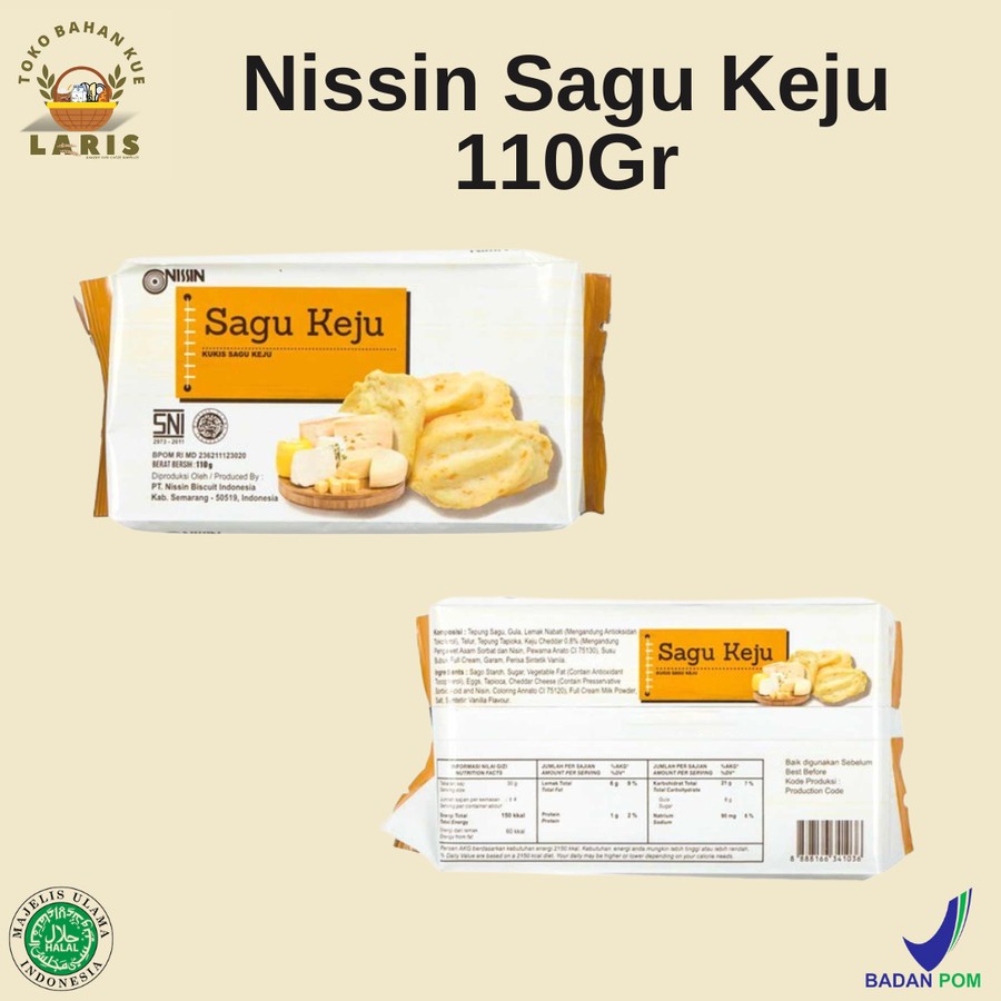 

NISSIN SAGU KEJU 110 GRAM