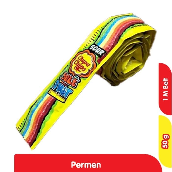 

Chupa Chups Permen Sour Belt 1 Meter / Sour Belt Candy