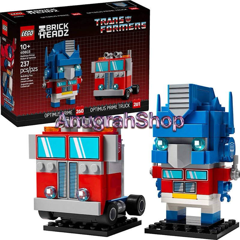 LEGO 40803 BRICKHEADZ Optimus Prime Robot & Vehicle