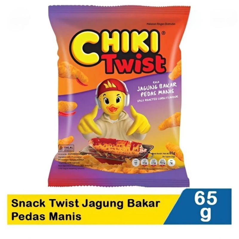 

Chiki Snack Twist Jagung Bakar Pedas Manis 65g