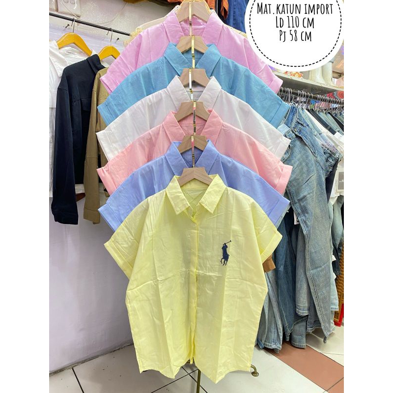 KEMEJA OVERSIZE IMPORT WANITA