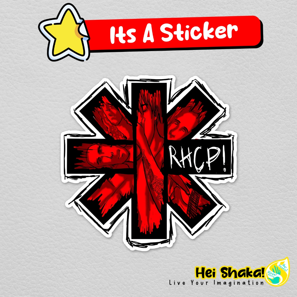 

Stiker RHCP Red Hot Chilipepper Sticker Musik Band Vinyl Anti Air