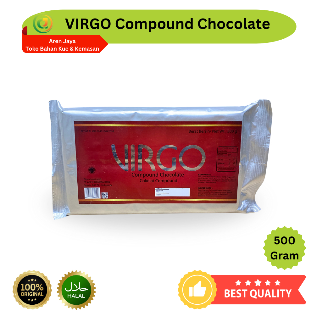 

Virgo Coklat Compound Cokelat Batang Blok Block 500 Gram Original