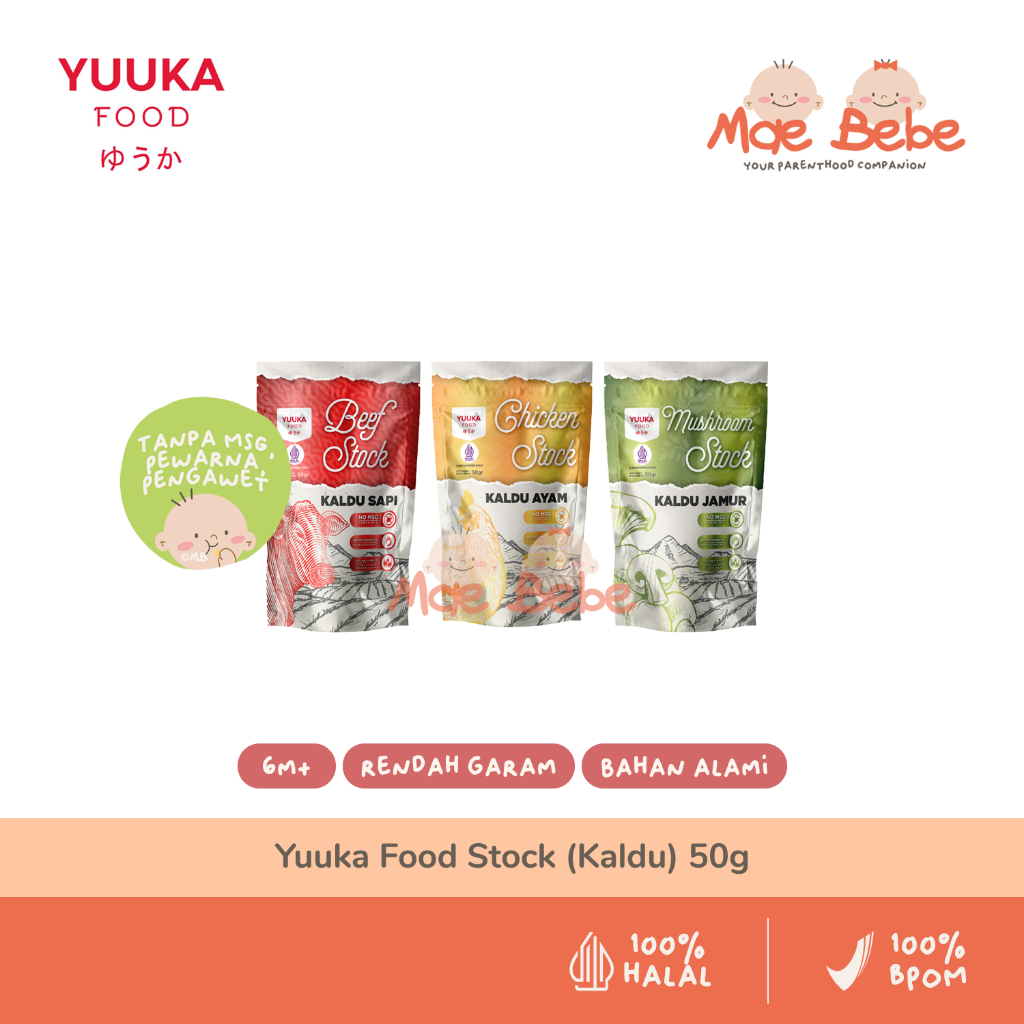

Yuuka Food Stock Powder Kaldu Bubuk Non MSG Untuk MPASI Anak 50g