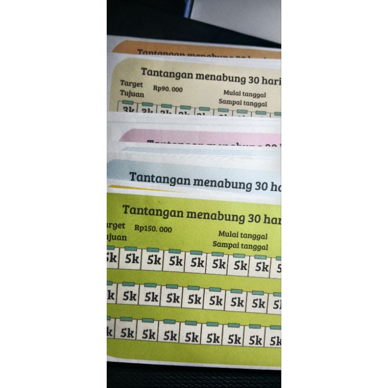 

50pcs amplop menabung 30 hari