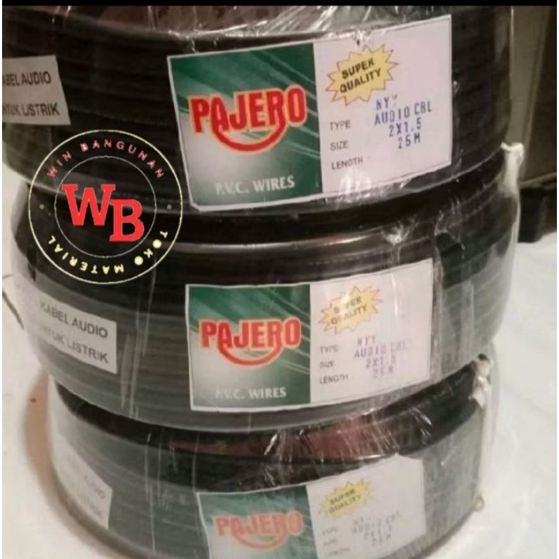 KABEL LISTRIK Serabut 2X1.5 50M / Kabel listrik serabut isi 2