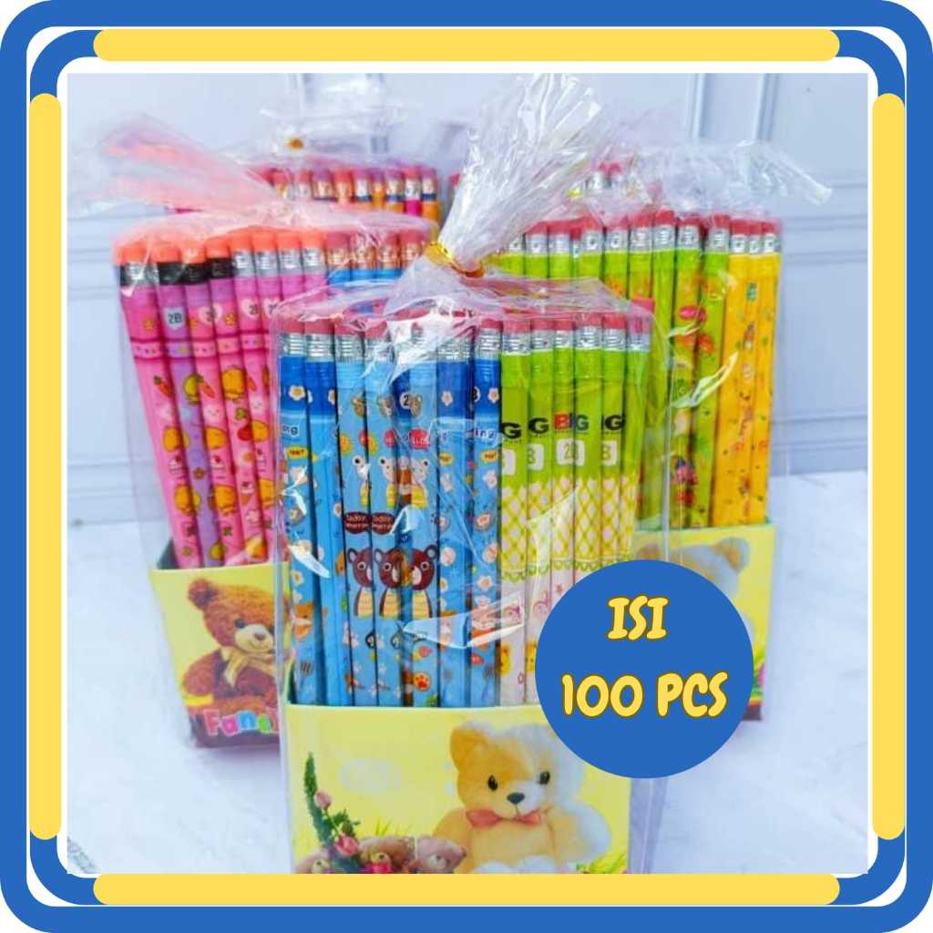 

Pensil Fancy Isi 100 Pcs Karakter Lucu